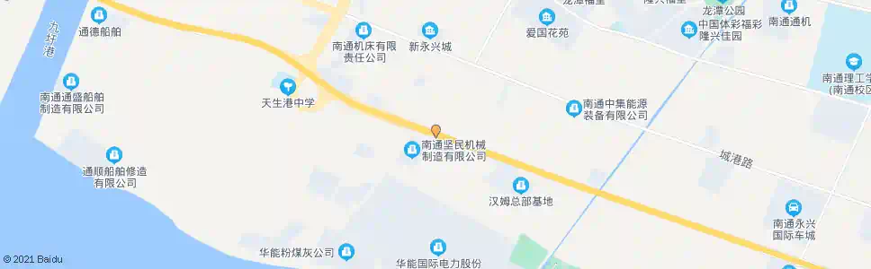 南通长江北路华能路口_公交站地图_南通公交_妙搜公交查询2025