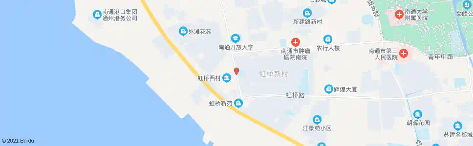 南通虹桥小学_公交站地图_南通公交_妙搜公交查询2025