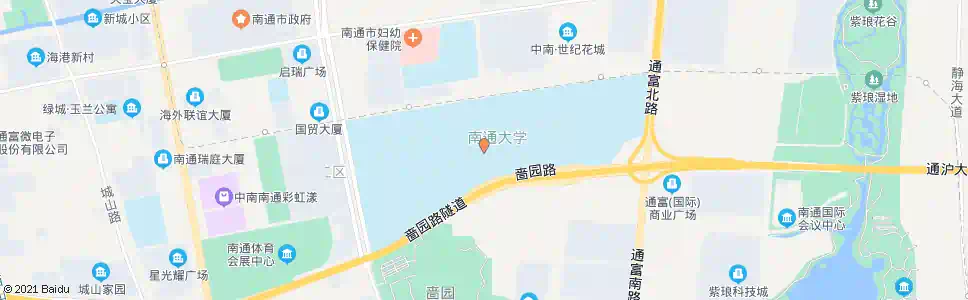 南通南通大学南_公交站地图_南通公交_妙搜公交查询2025
