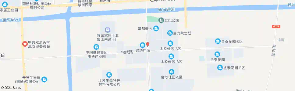 南通世纪大桥南_公交站地图_南通公交_妙搜公交查询2025