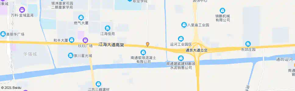 南通江海大道国强路口_公交站地图_南通公交_妙搜公交查询2025