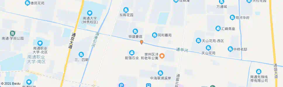 南通通甲路世伦路西_公交站地图_南通公交_妙搜公交查询2025