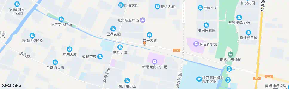南通益兴大厦_公交站地图_南通公交_妙搜公交查询2025