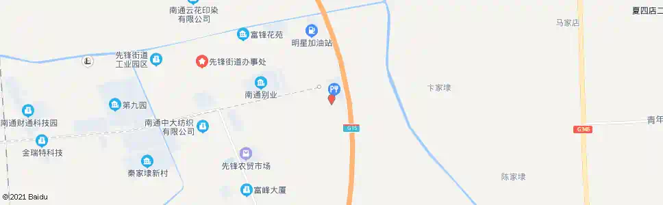 南通先锋高架桥北_公交站地图_南通公交_妙搜公交查询2025