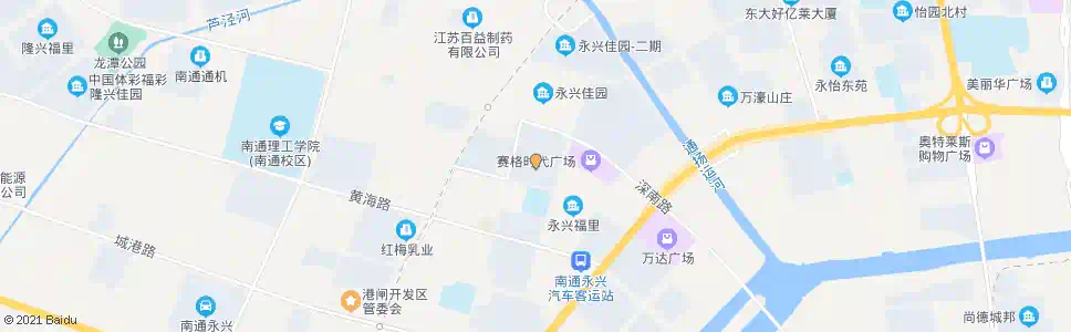 南通永和花苑东_公交站地图_南通公交_妙搜公交查询2025