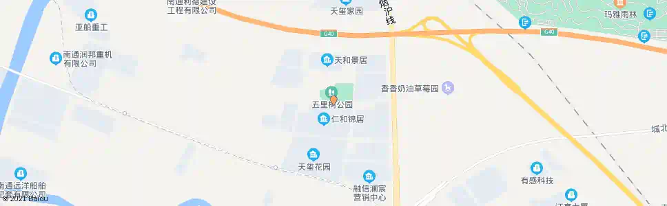 南通五里树公园_公交站地图_南通公交_妙搜公交查询2025