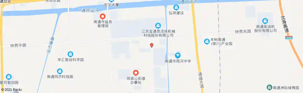 南通五一路钟秀路南_公交站地图_南通公交_妙搜公交查询2025