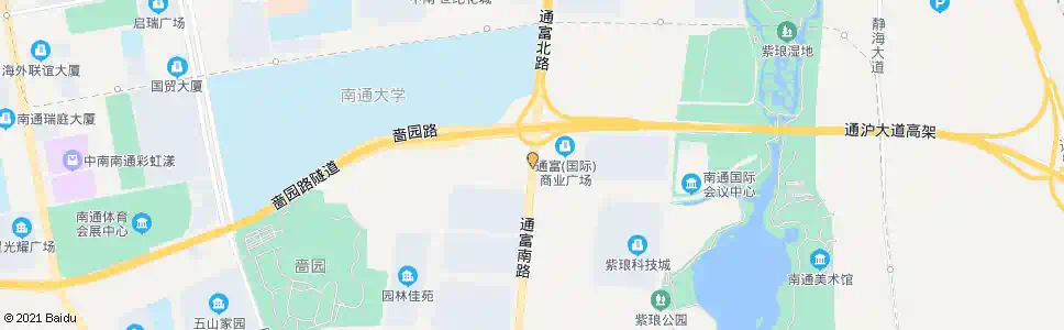 南通冠达商城_公交站地图_南通公交_妙搜公交查询2025