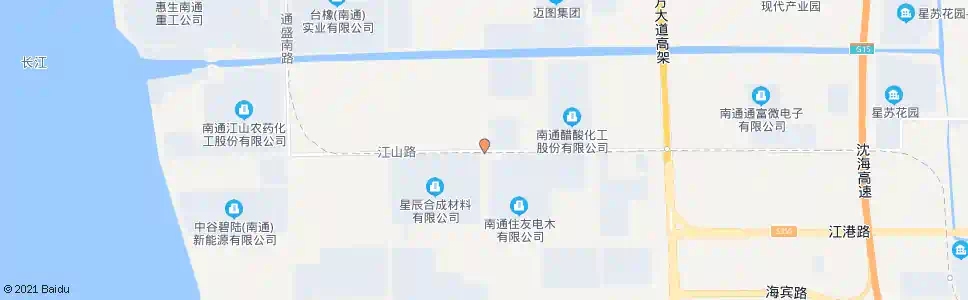 南通通达路江山路口_公交站地图_南通公交_妙搜公交查询2025