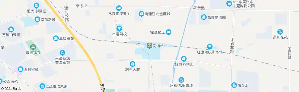 南通北大街永兴大道南_公交站地图_南通公交_妙搜公交查询2025