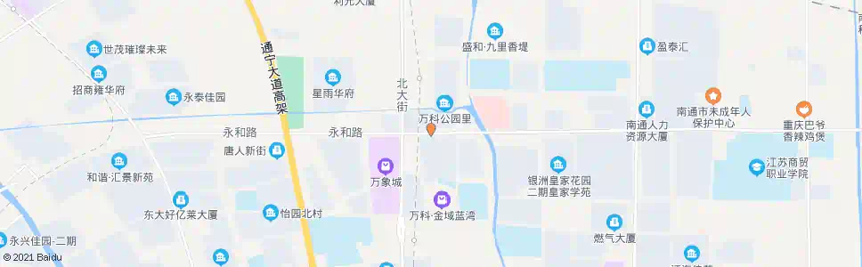 南通万科公园里_公交站地图_南通公交_妙搜公交查询2025