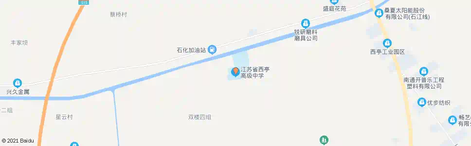 南通西亭中学_公交站地图_南通公交_妙搜公交查询2025