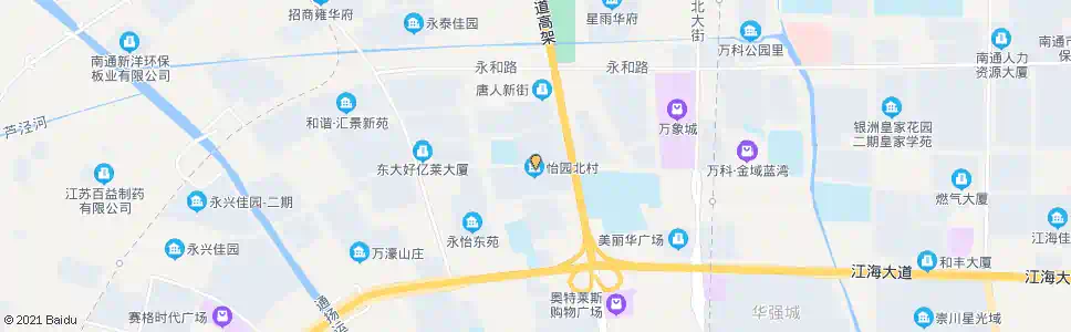 南通怡园北村_公交站地图_南通公交_妙搜公交查询2025