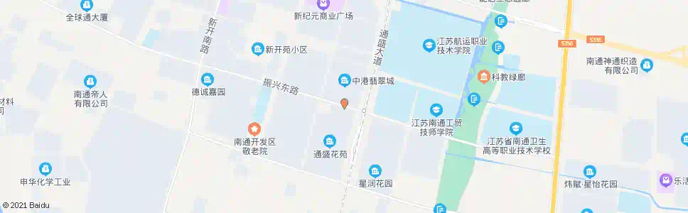 南通振兴路新景路东_公交站地图_南通公交_妙搜公交查询2025