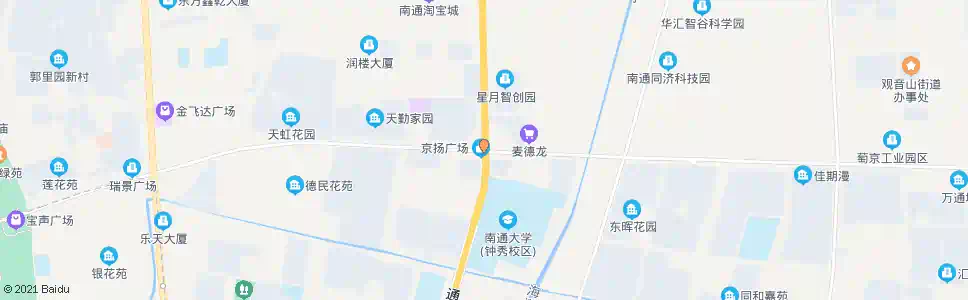 南通外环东路口_公交站地图_南通公交_妙搜公交查询2025
