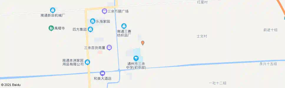 南通三余中学路口_公交站地图_南通公交_妙搜公交查询2025