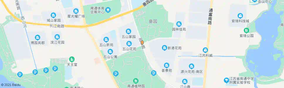 南通园林路花园路口_公交站地图_南通公交_妙搜公交查询2025