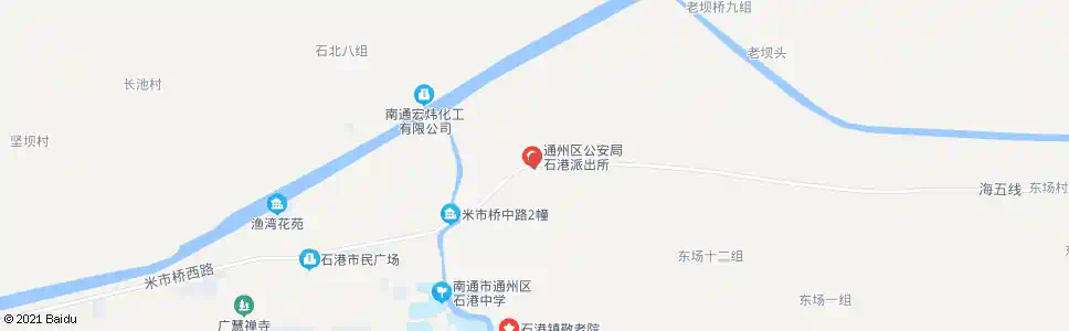 南通石港派出所_公交站地图_南通公交_妙搜公交查询2025