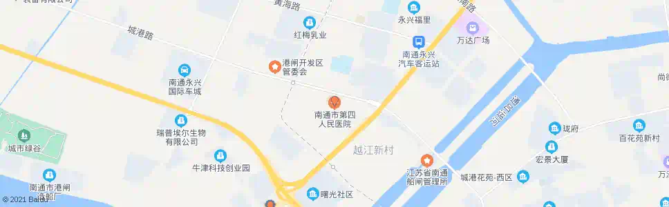 南通第四人民医院_公交站地图_南通公交_妙搜公交查询2025