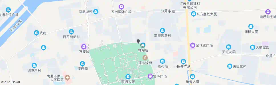 南通城隍庙北_公交站地图_南通公交_妙搜公交查询2025