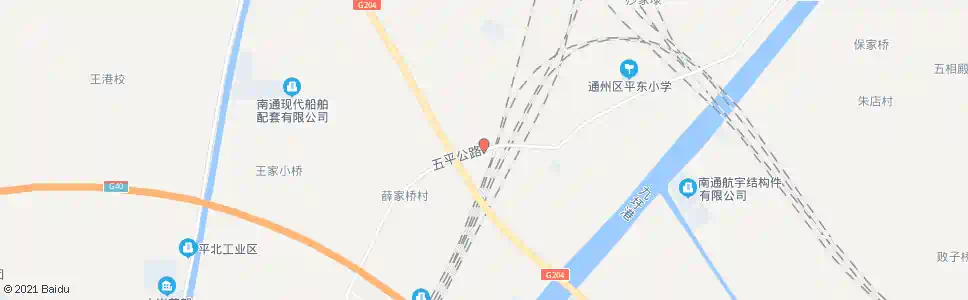南通五平路204国道口_公交站地图_南通公交_妙搜公交查询2025