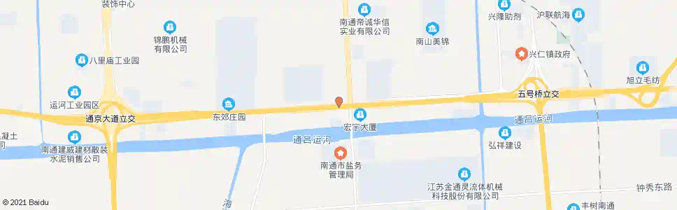 南通江海大道通富路西_公交站地图_南通公交_妙搜公交查询2025