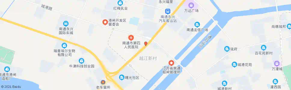南通越江新村_公交站地图_南通公交_妙搜公交查询2025