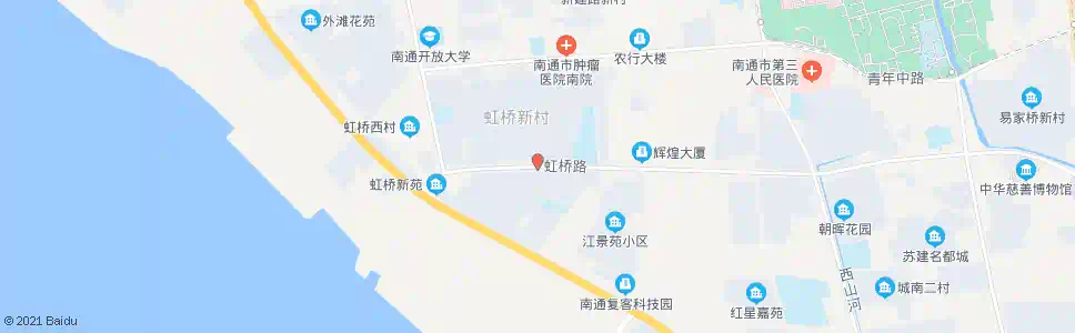 南通虹桥南村_公交站地图_南通公交_妙搜公交查询2025