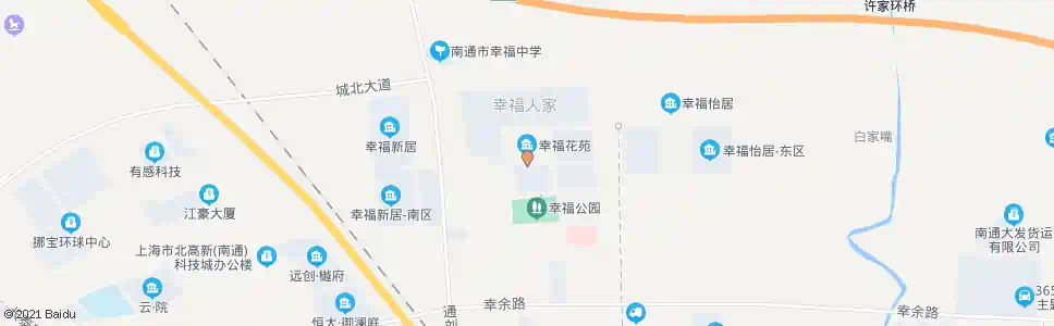南通幸福花苑南侧路口_公交站地图_南通公交_妙搜公交查询2025