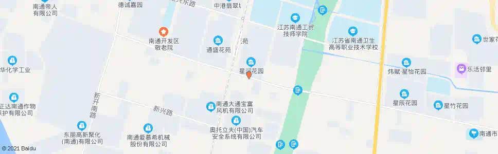 南通星润花园_公交站地图_南通公交_妙搜公交查询2025