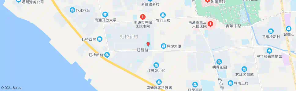 南通虹桥二中_公交站地图_南通公交_妙搜公交查询2025