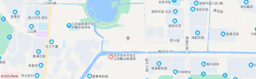 南通源兴路新开北路西_公交站地图_南通公交_妙搜公交查询2025