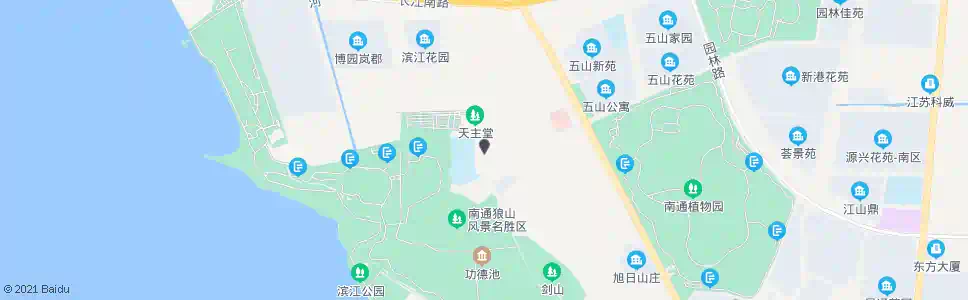 南通城山路花园路口_公交站地图_南通公交_妙搜公交查询2025