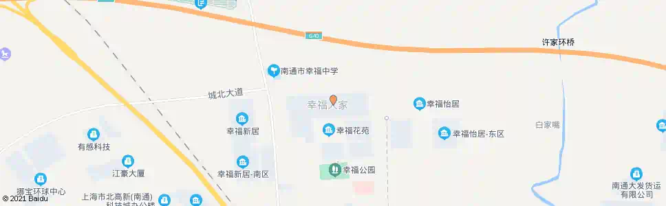 南通幸福人家_公交站地图_南通公交_妙搜公交查询2025
