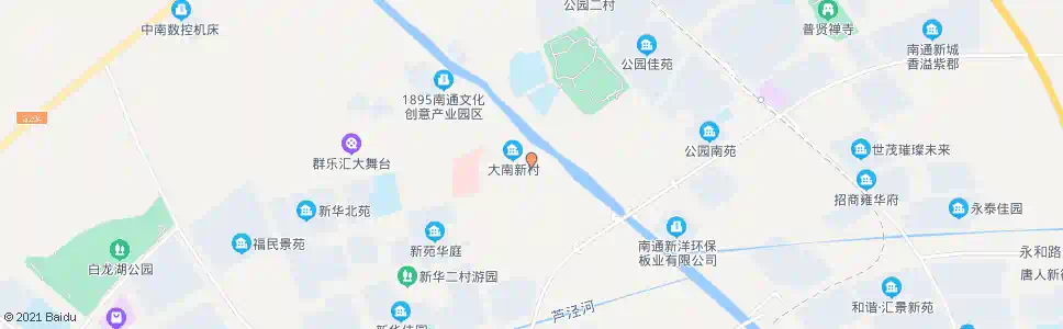 南通新华路城闸路西_公交站地图_南通公交_妙搜公交查询2025