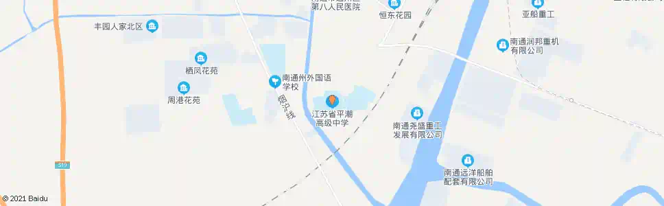 南通省平潮中学_公交站地图_南通公交_妙搜公交查询2025