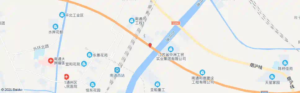 南通九圩港大桥东路口_公交站地图_南通公交_妙搜公交查询2025