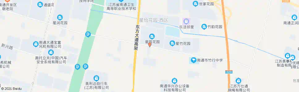 南通星辰花园_公交站地图_南通公交_妙搜公交查询2025