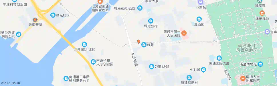 南通人民路外环西路东_公交站地图_南通公交_妙搜公交查询2025
