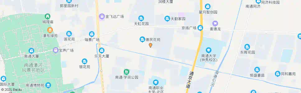 南通德明花苑东_公交站地图_南通公交_妙搜公交查询2025
