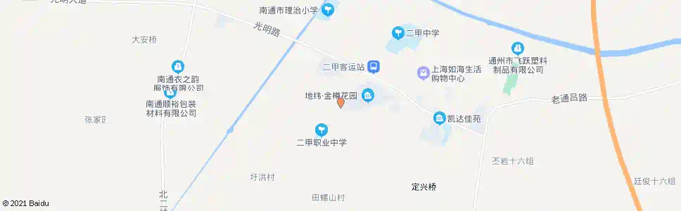 南通二甲农村商业银行_公交站地图_南通公交_妙搜公交查询2025