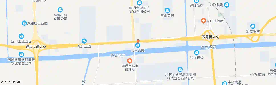 南通江海大道通富路东_公交站地图_南通公交_妙搜公交查询2025