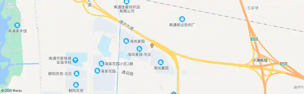 南通小海海尚家园_公交站地图_南通公交_妙搜公交查询2025
