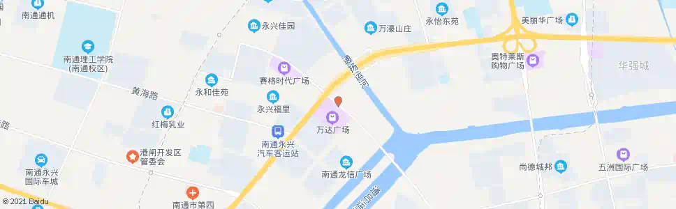 南通五水商圈_公交站地图_南通公交_妙搜公交查询2025