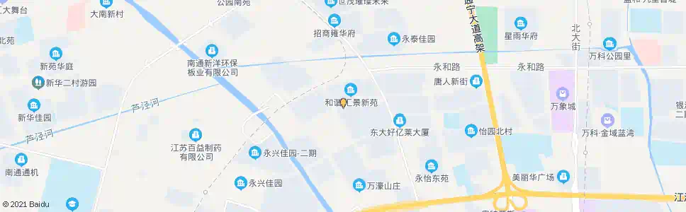 南通和谐汇景新苑南_公交站地图_南通公交_妙搜公交查询2025