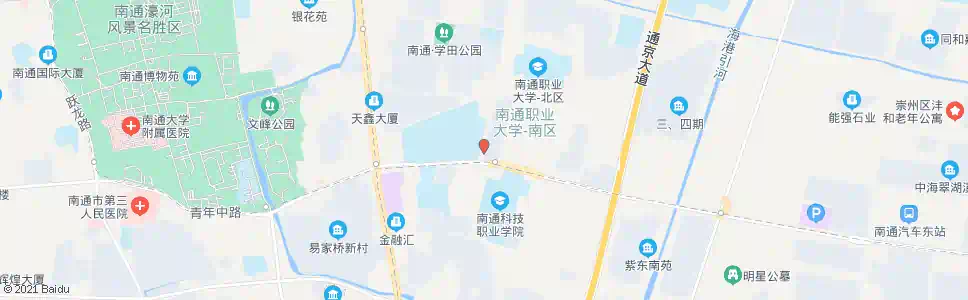 南通五一路青年路北_公交站地图_南通公交_妙搜公交查询2025