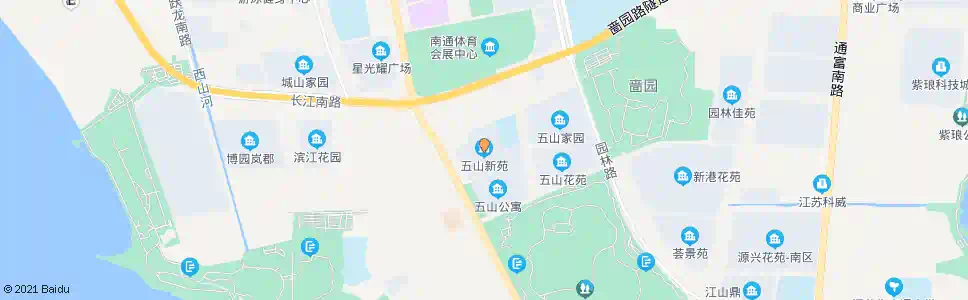南通五山新苑_公交站地图_南通公交_妙搜公交查询2025