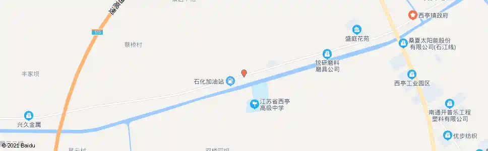 南通海平路西亭中学路口_公交站地图_南通公交_妙搜公交查询2025