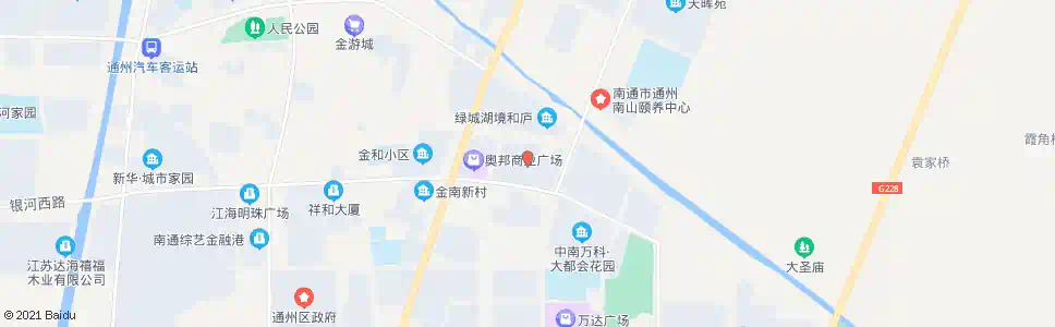 南通金霞北苑_公交站地图_南通公交_妙搜公交查询2025