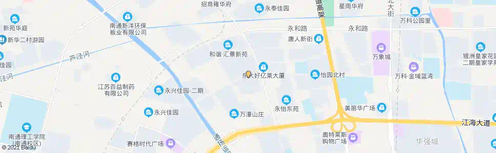 南通和谐永怡佳苑北_公交站地图_南通公交_妙搜公交查询2025